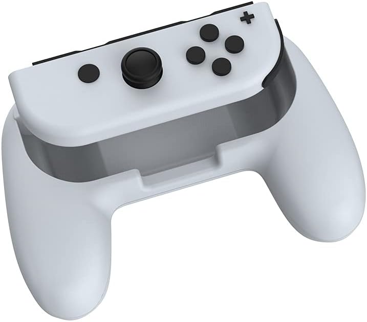 IRIDESCENT Controller Grip for Nintendo Switch Joy-Con, Wear-Resistant Handheld Joystick Remote Handle Compatible with Switch, 2 Pack (White) - Image 5